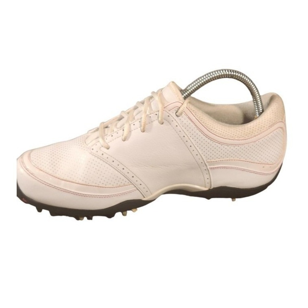 Nike Zoom Air Golf Shoes Womens Size 9 White Leather Cleats Spikes 317470-106